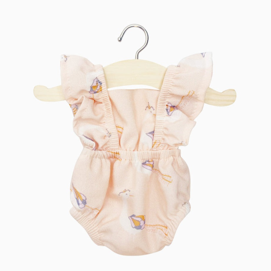 Minikane Poppenkleertjes Lou Rétro Romper | Peacocks Roses