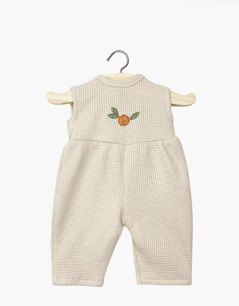 Minikane Poppenkleertjes Linda Jumpsuit | Orange Embroidery