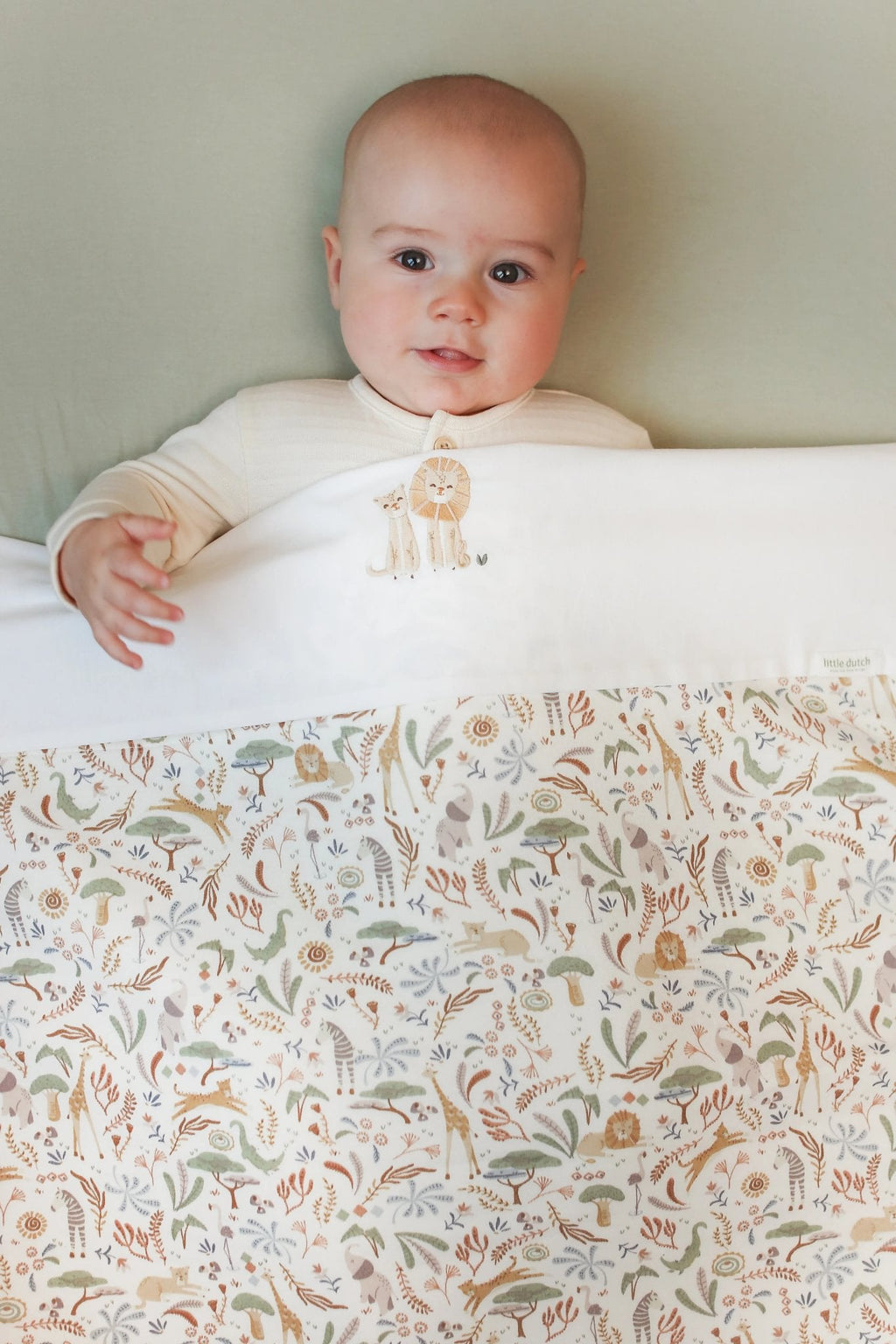 Little Dutch Ledikantdeken Mousseline 4-laags Safari Wonders | Meerkleurig