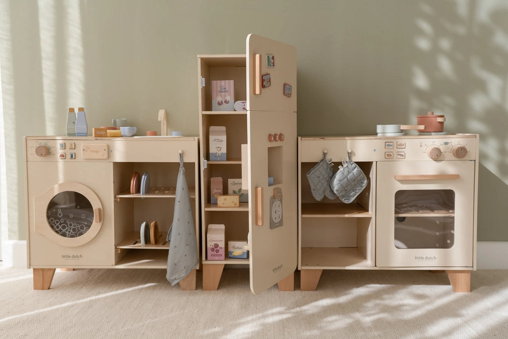 * Little Dutch Houten Wasmachine