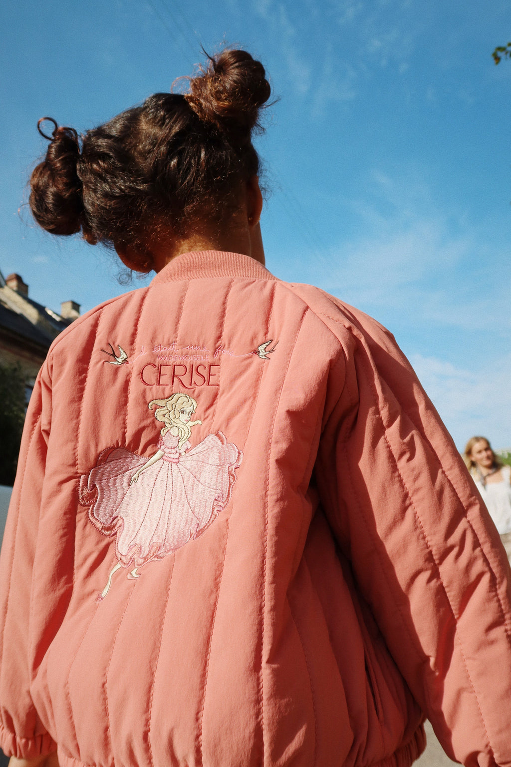 Konges Sløjd Juno Frill Bomber Jas | Canyon Rose