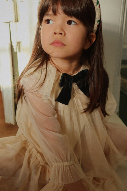 Konges Sløjd Bow Jurkje | Parchment