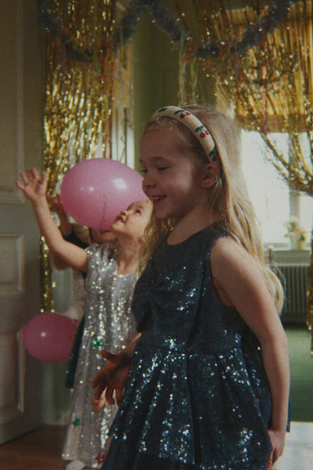 Konges Sløjd Starla Star Dust Jurkje | Star Sequin Silver