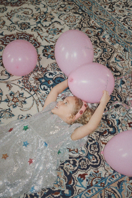 Konges Sløjd Starla Star Dust Jurkje | Star Sequin Silver