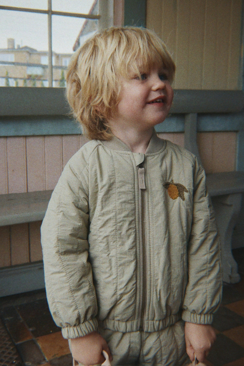 Konges Sløjd Juno Terry Bomber Jas | Laurel Oak