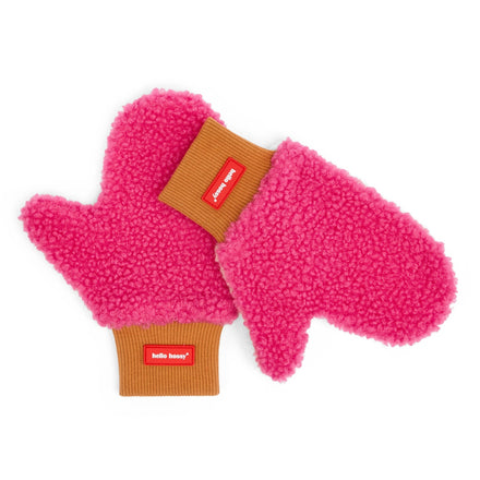Hello Hossy wanten Heaty Gwen, fuchsia teddy wanten
