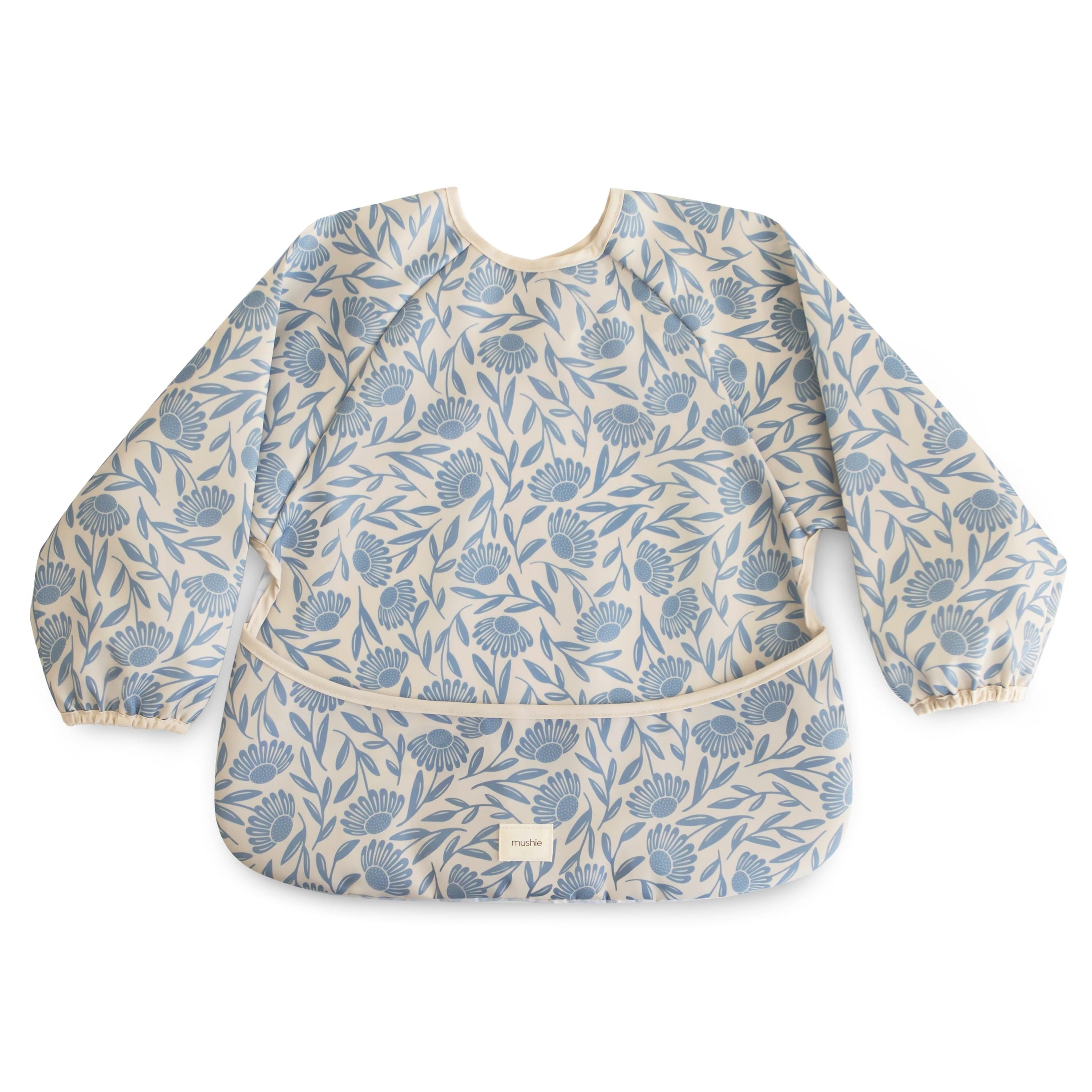 Mushie Slab Met Lange Mouwen | Blue Flowers