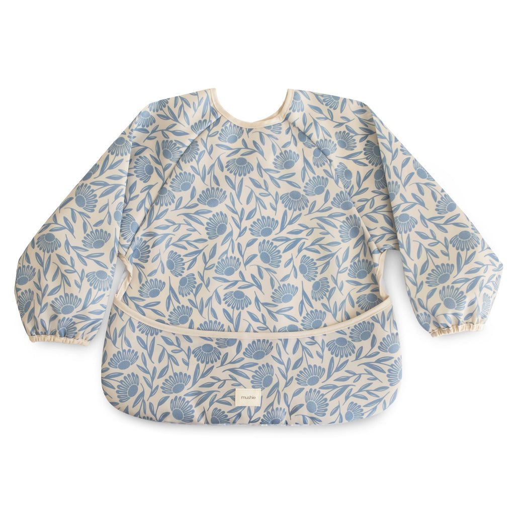 Mushie Slab Met Lange Mouwen | Blue Flowers