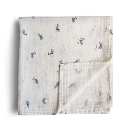 Mushie Hydrofiele Doek 120x120cm | Walvis