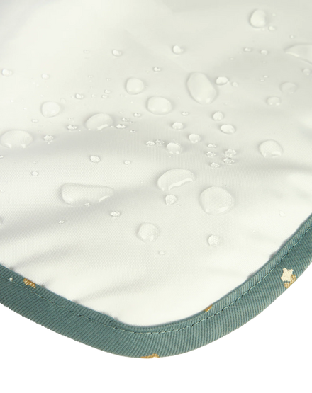 * Nobodinoz Get Ready Waterproof Pre School Bag 32.5x29x10cm | Gold Confetti Magic Green