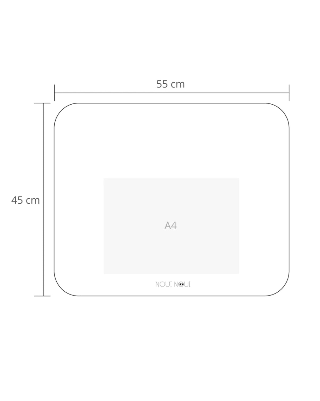 Noui Noui Placemat XL 55x45cm | Nude