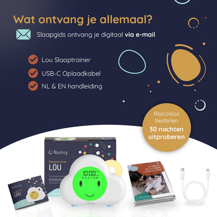 Numsy Slaaptrainer Met Slaapwekker En Nachtlampje | Lou