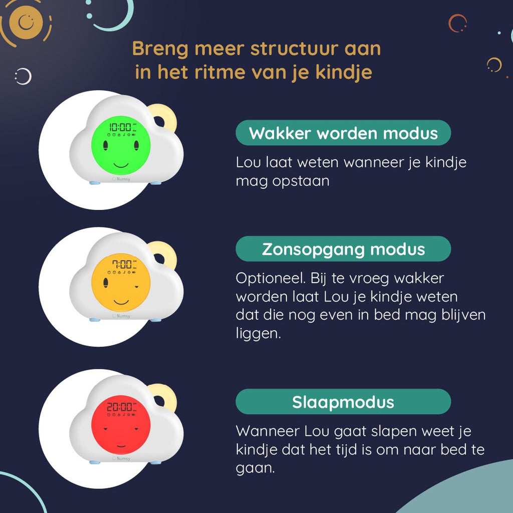 Numsy Slaaptrainer Met Slaapwekker En Nachtlampje | Lou