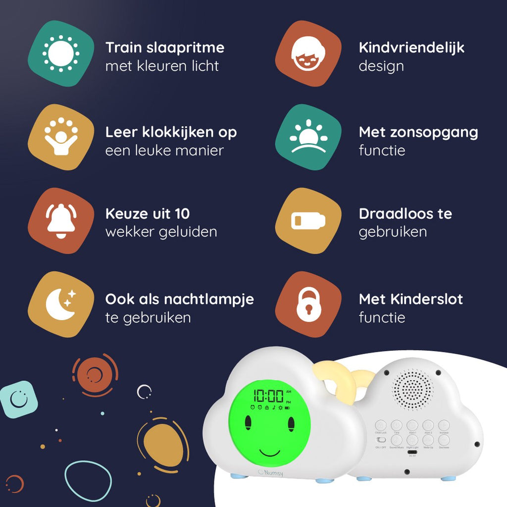 Numsy Slaaptrainer Met Slaapwekker En Nachtlampje | Lou
