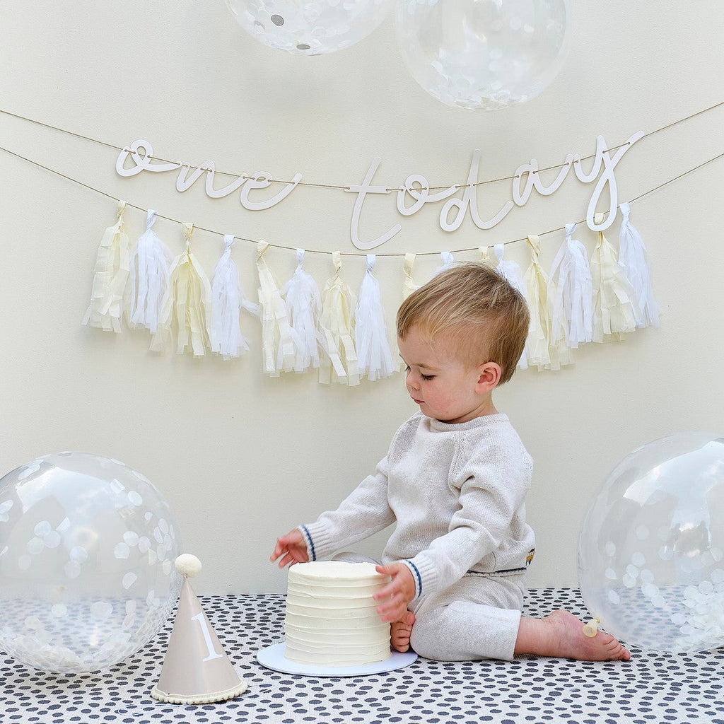 Ginger Ray 'Happy 1st Birthday' Blauwe Folie Ballon | 43 cm