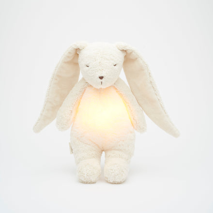 Moonie 2.0 upgrade - Knuffel Hartslag en Licht | Bunny Polar - Biologisch katoen