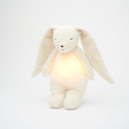 Moonie 2.0 upgrade - Knuffel Hartslag en Licht | Bunny Polar - Biologisch katoen