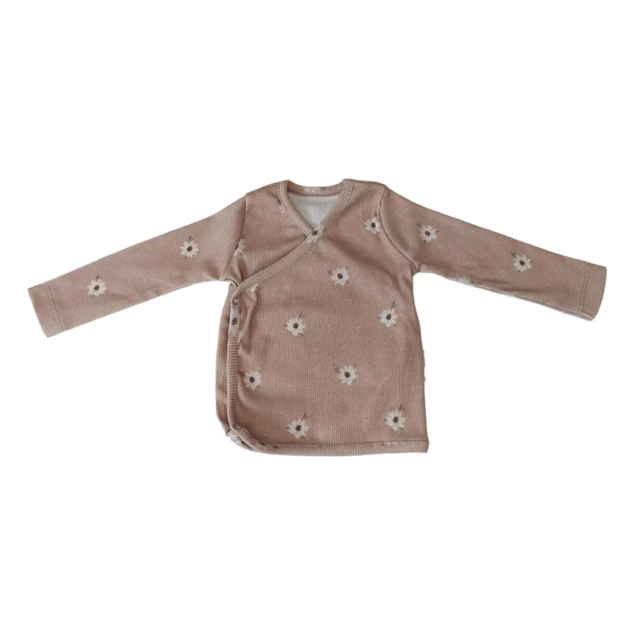 Yumi Baby Overslagshirt Romper | Zoë with Dots