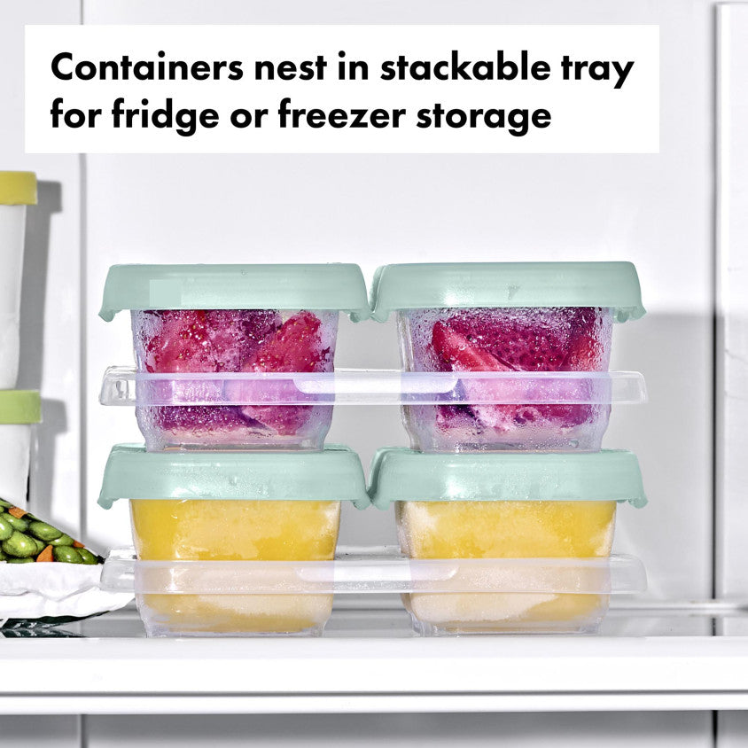 OXO Tot Vierdelige Set Diepvriesdoosjes Plastic 4x120ml | Opal