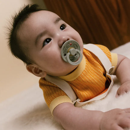 Bibs Fopspeen Size 1 Latex Rond 2 Pack | Sage / Hunter Green