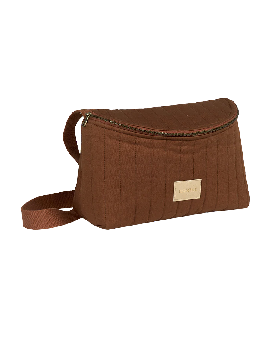 * Nobodinoz Hyde Park Waterdicht 2 In 1 Buggy Organizer 32x20x14cm | Brick Brown