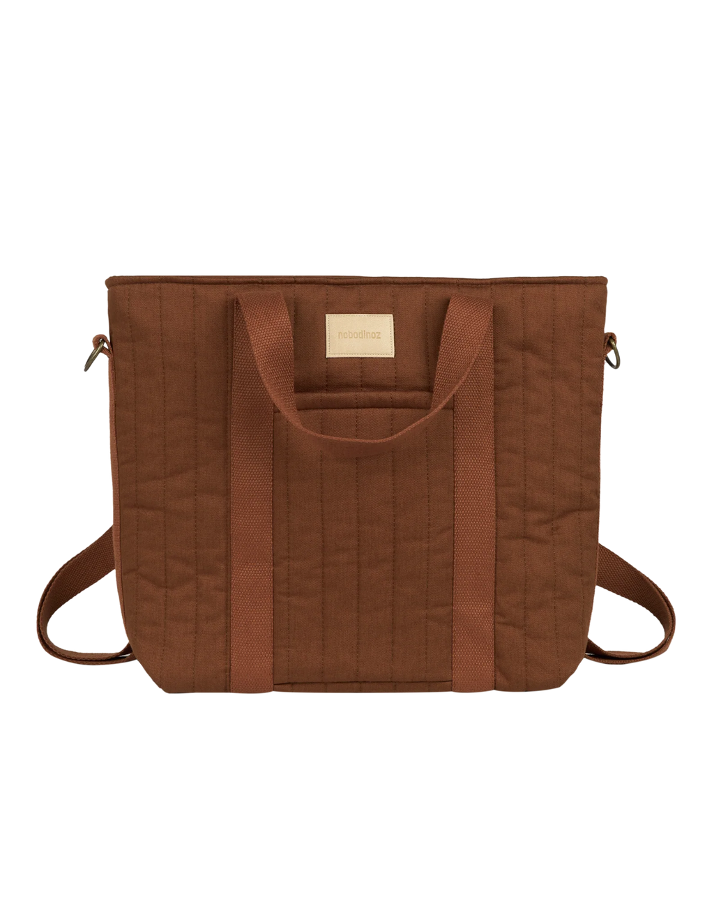 * Nobodinoz Hyde Park Waterproof Kinderwagen Rugzak 32x32x14cm | Brick Brown