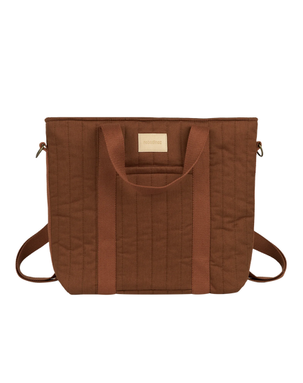 * Nobodinoz Hyde Park Waterproof Kinderwagen Rugzak 32x32x14cm | Brick Brown