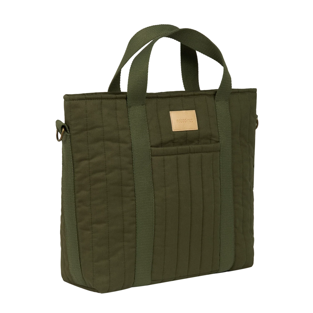 * Nobodinoz Hyde Park Waterproof Kinderwagen Rugzak 32x32x14cm | London Green