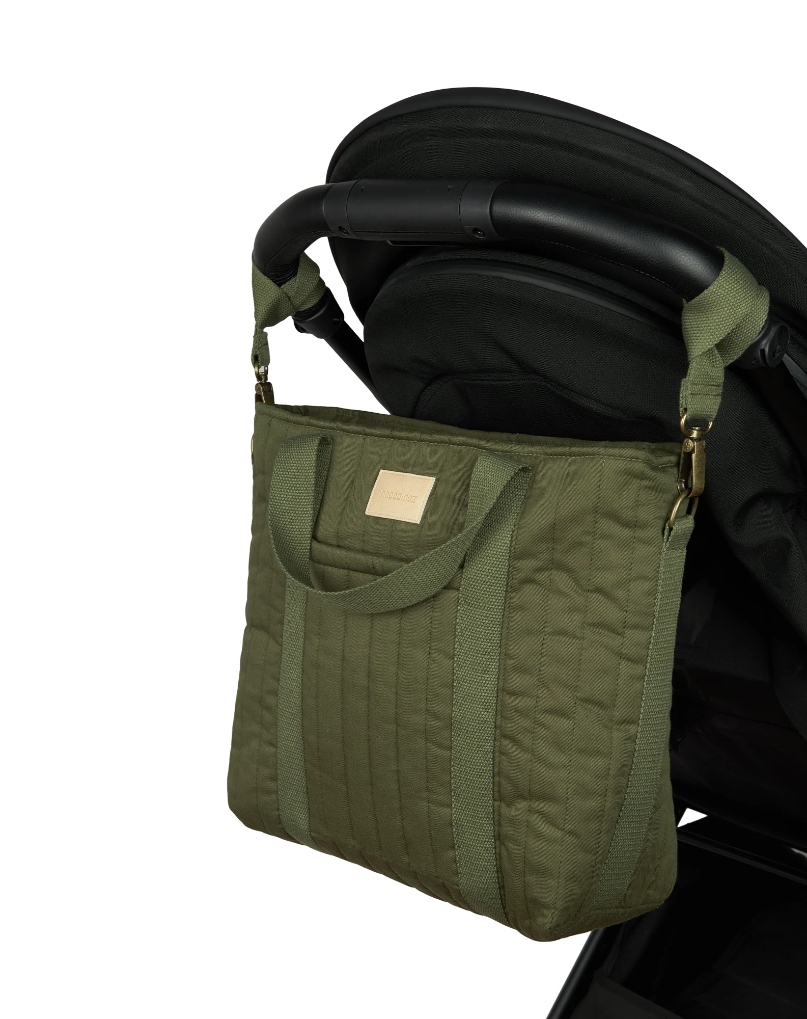 * Nobodinoz Hyde Park Waterproof Kinderwagen Rugzak 32x32x14cm | London Green