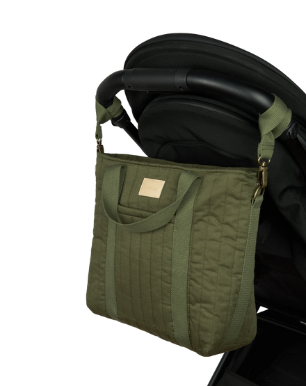 * Nobodinoz Hyde Park Waterproof Kinderwagen Rugzak 32x32x14cm | London Green
