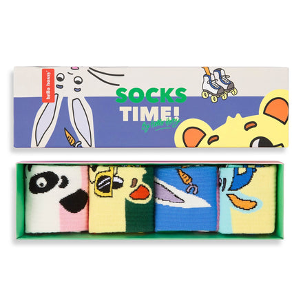 Hello Hossy kousen Mascots, geschenkdoos met vier paar kousen