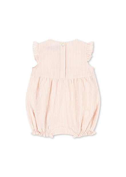 Konges Sløjd Ellie Frill Romper | Peony Stripe