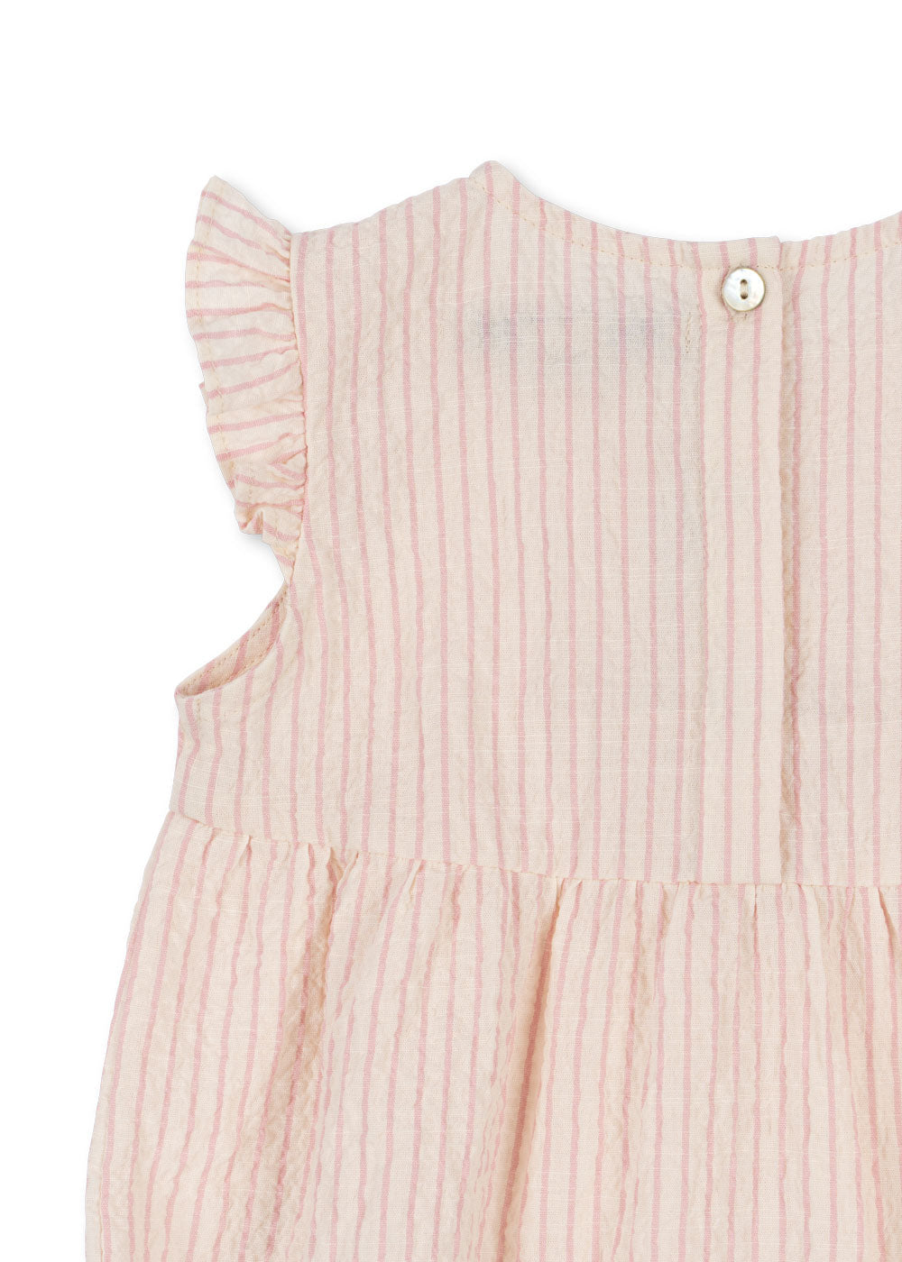 Konges Sløjd Ellie Frill Romper | Peony Stripe