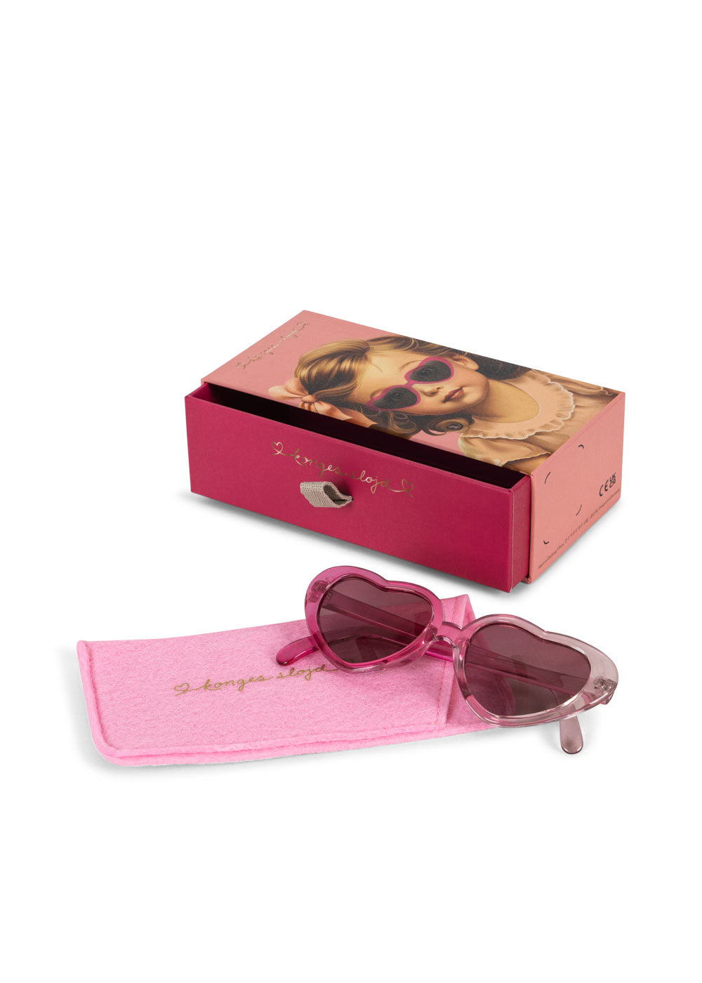 Konges Sløjd Zonnebril Baby Heart | Pink Multi