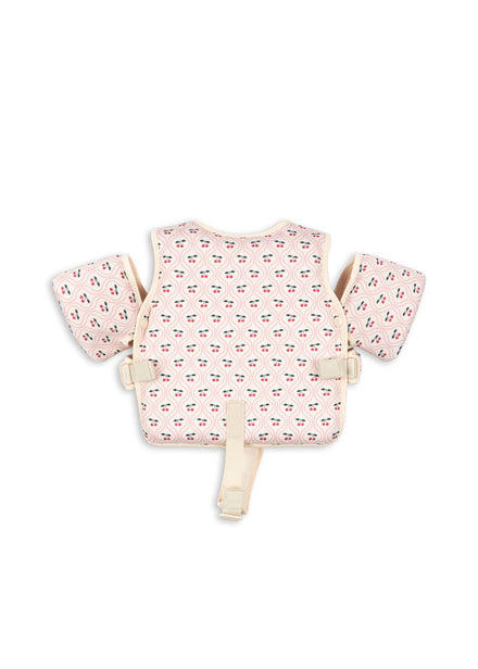 * Konges Sløjd Hollis Puddle Jumper Zwemvest Met Zwembandjes | Cherry Pink Motif