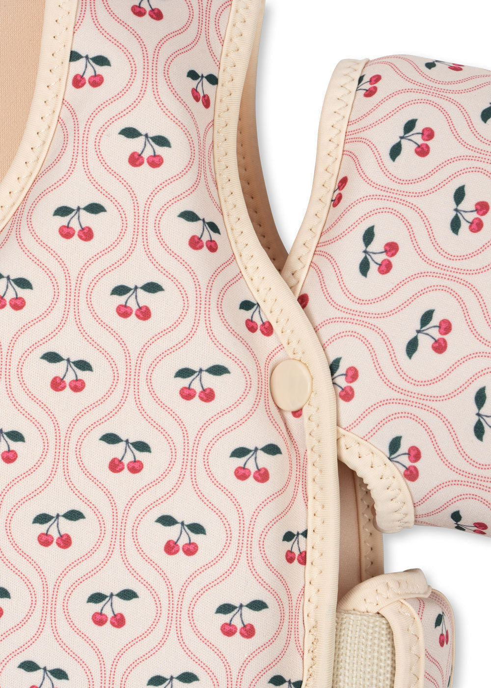 * Konges Sløjd Hollis Puddle Jumper Zwemvest Met Zwembandjes | Cherry Pink Motif