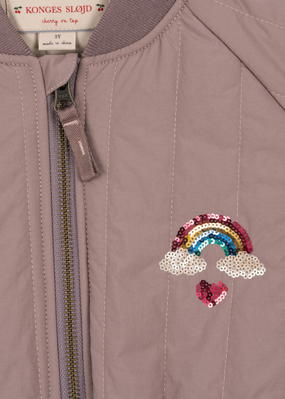Konges Sløjd Juno Sequin Bomber Winterjas | Twilight Mauve