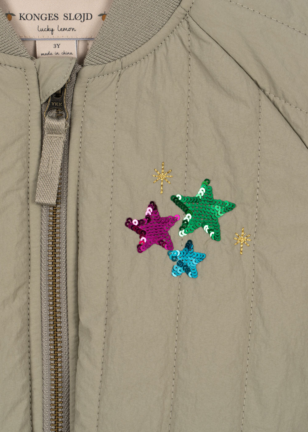 Konges Sløjd Juno Sequin Bomber Winterjas | Laurel Oak