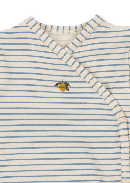 Konges Sløjd Basic Newborn Body Gots | Stripe Bluie