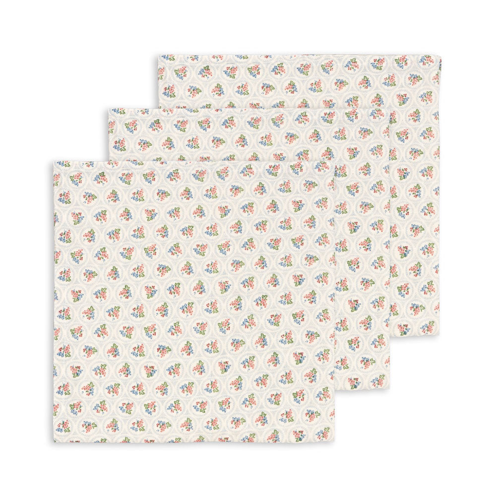 Konges Sløjd 3 Stuks Hydrofiele Doek Gots | Verona Blues