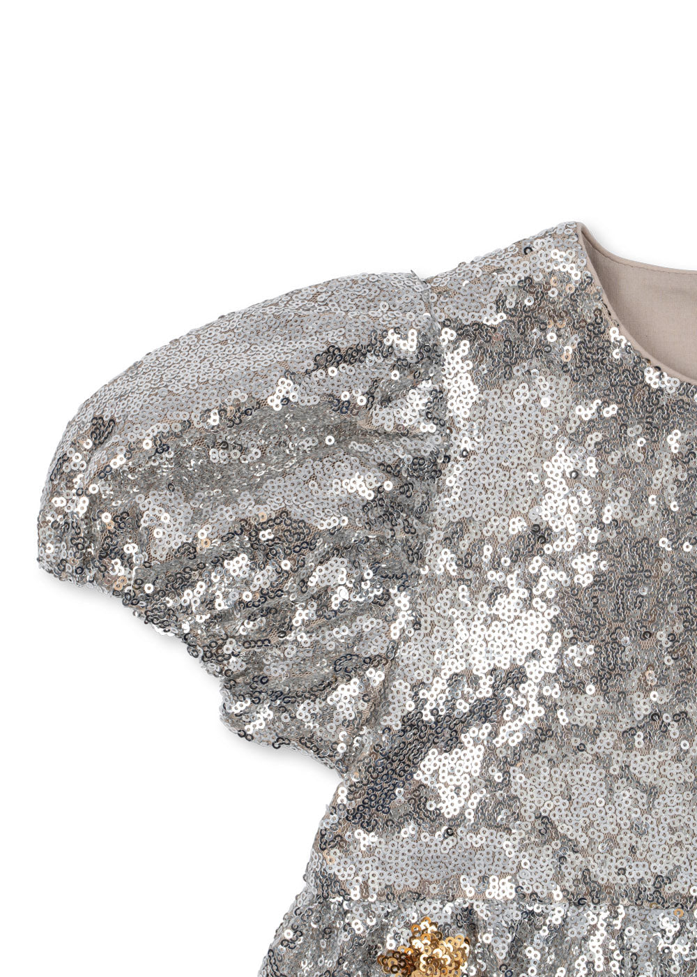 Konges Sløjd Starla Star Dust Jurkje | Star Sequin Silver