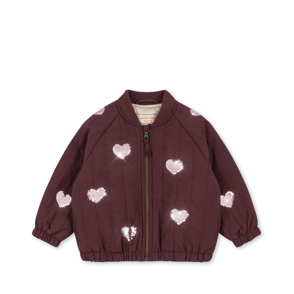 Konges Sløjd Juno Sequin Bomber Jas | Decadent Chocolate