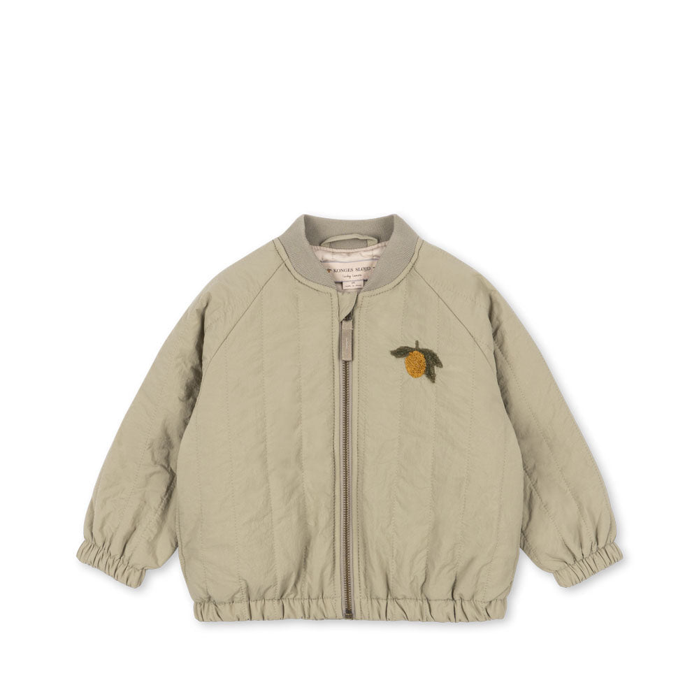 Konges Sløjd Juno Terry Bomber Jas | Laurel Oak