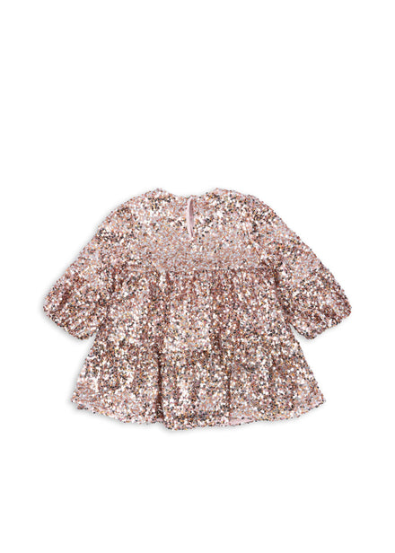 Konges Sløjd Lila Pailletten Jurk | Grey/Rosa