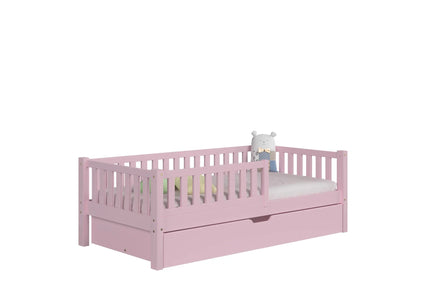 De Gele Flamingo Barcelona | Eénpersoonsbed met lade voor matras 90x200cm