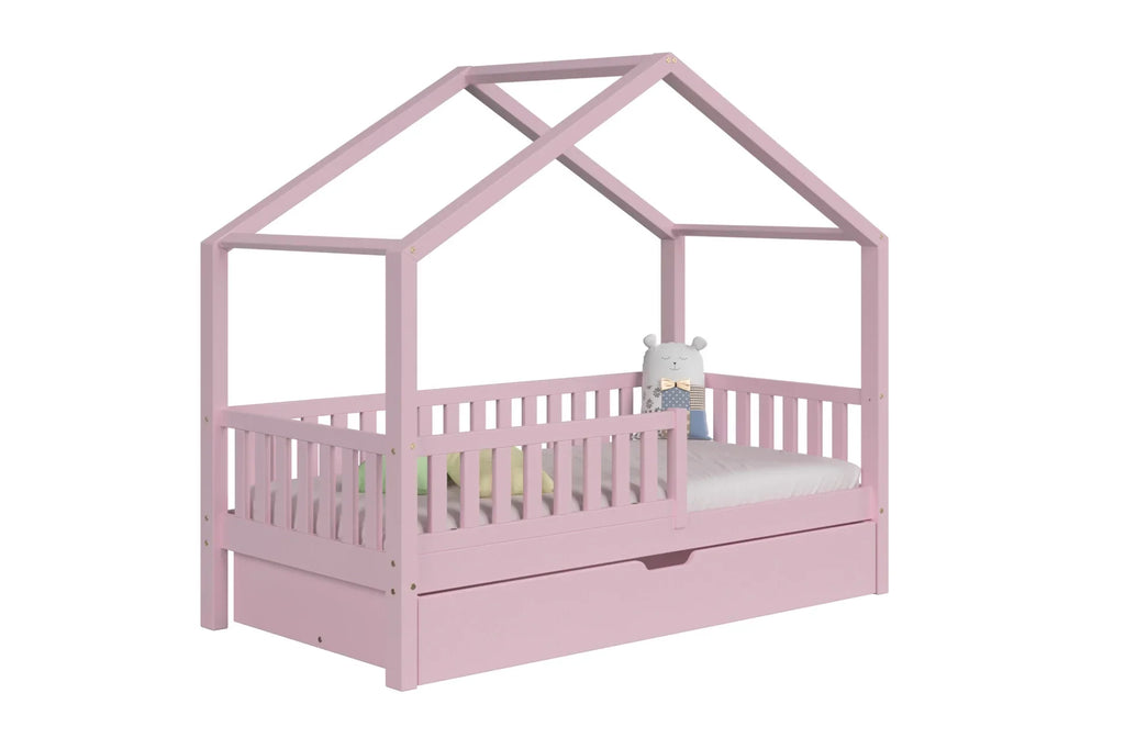 De Gele Flamingo Bedhuisje Rome | Eénpersoons met lade voor matras 90x200cm