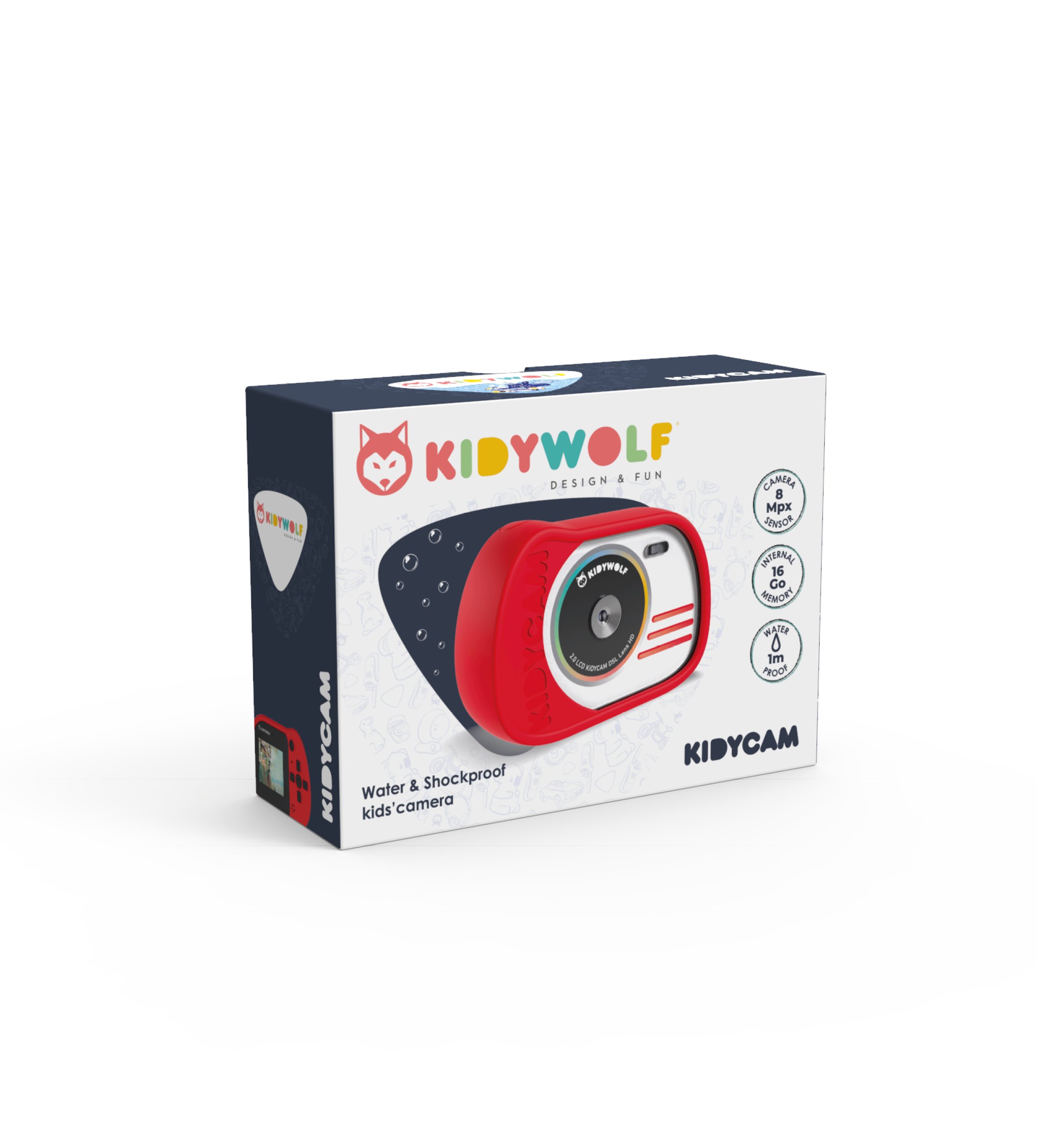 Kidywolf Kidycam Waterdichte Actiecamera | Rood