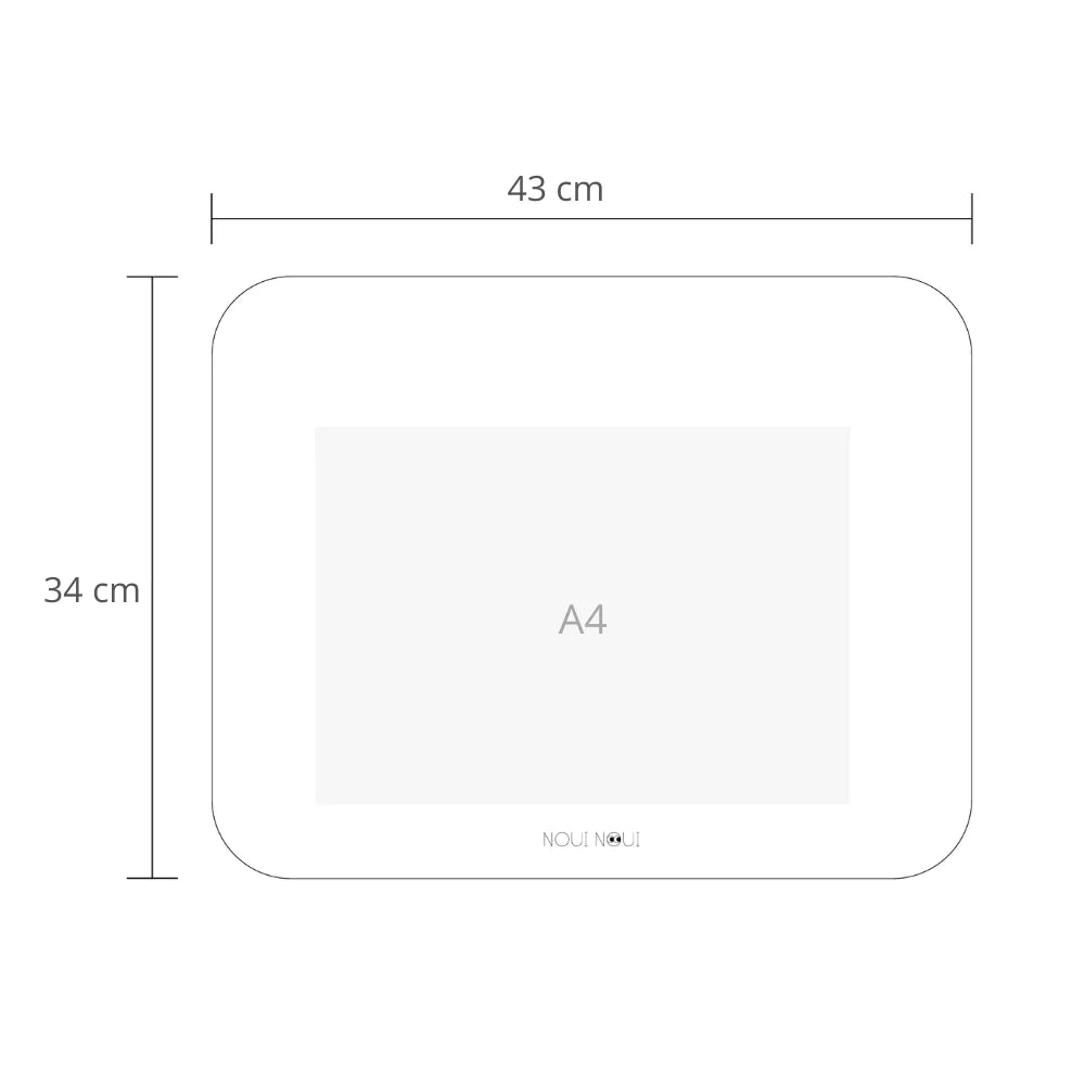 Noui Noui Placemat 43x34cm | Ice Cream Grey