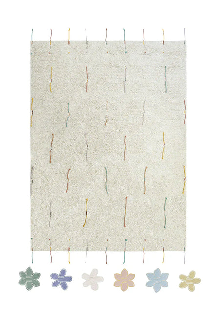 Lorena Canals Machinewasbaar Tapijt 120x160cm | Wildflowers