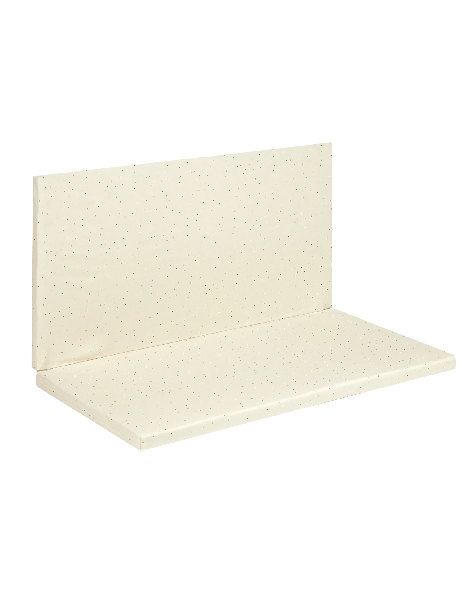 *  Nobodinoz Plooibare Eco Play Mat 100x100x4cm | Natural Honey Sweet Dots